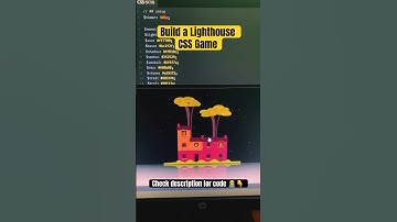 Lighthouse | Pure CSS Game #coding #css #gaming #shorts