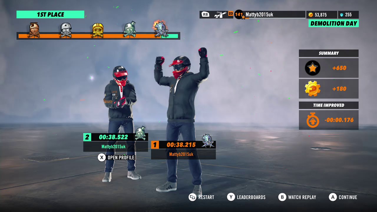 Trials Rising (Route 66 DLC) - Demolition Day - Diamond Medal