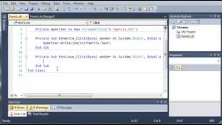 Visual Basic - 124 - StreamWriters