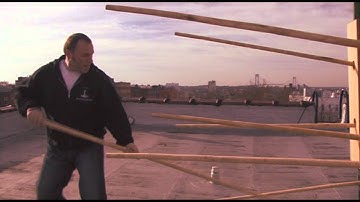 Kwun Jong - Weng Chun Long Pole Dummy - part 2 (Dances with the 7 Vipers)