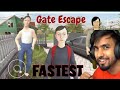 Fastest gate escape from school boy runaway game