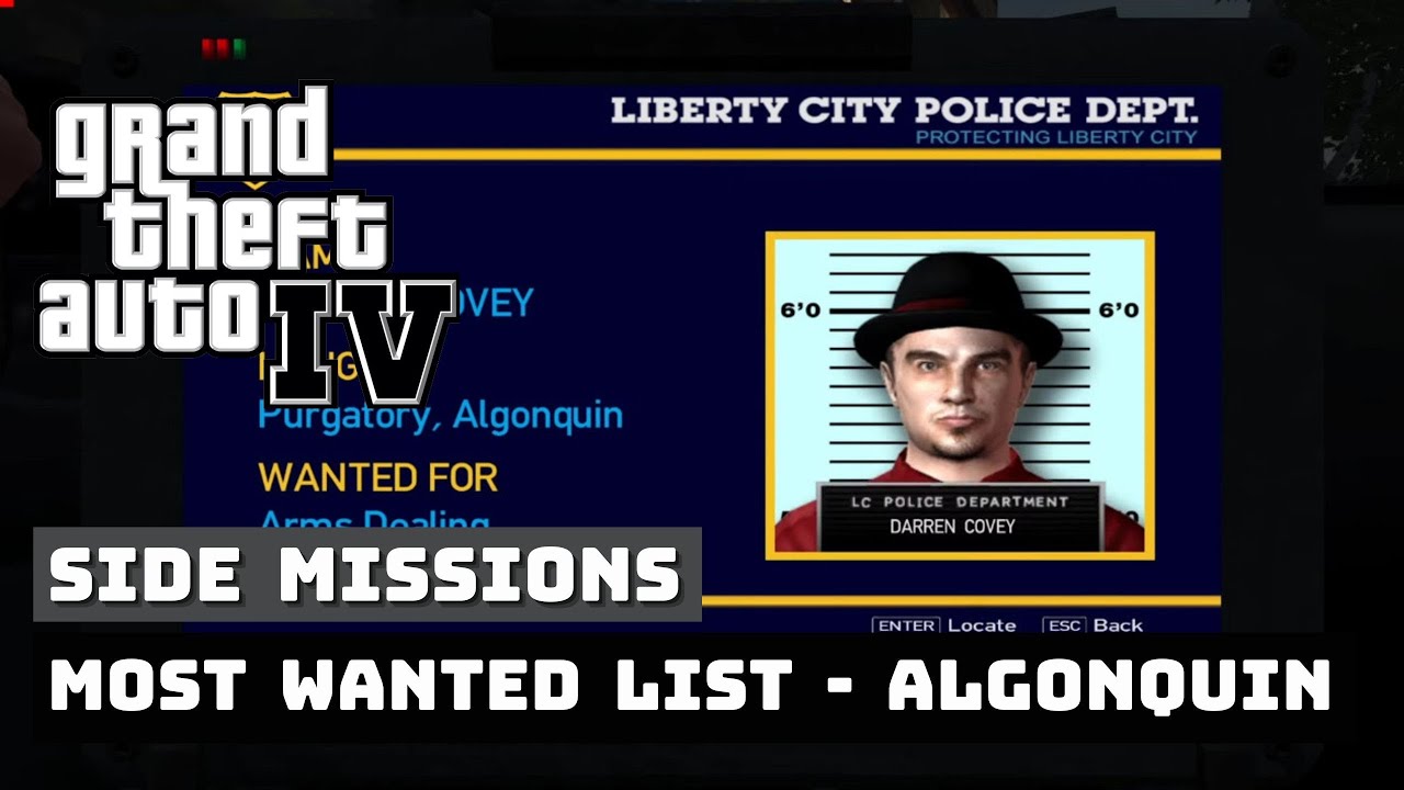 GTA IV Most Wanted List 2 (Algonquin) | GTA 4 Mod 4K 60fps - YouTube