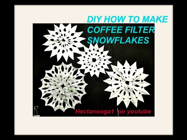 Make Coffee Filter Snowflakes with Washable Markers - Glitter On A