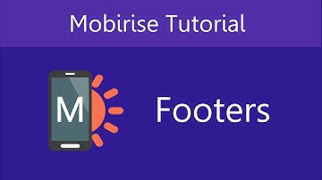 Mobirise Footers | Video 19 of 27