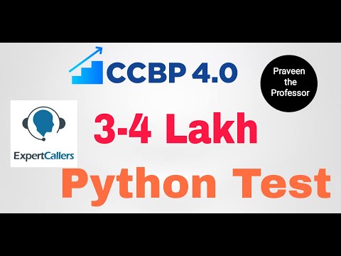 Expertcaller python test ccbp | ccbp jobs python test | python test