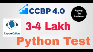Expertcaller python test ccbp | ccbp jobs python test | python test