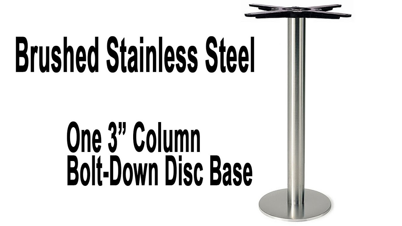 Stainless Steel Bolt-down Disc Base | Great for Boats, RVs