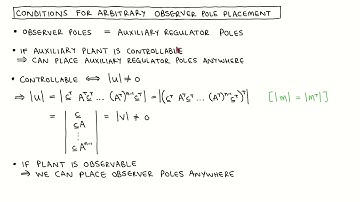 State variable control 30: Observer design, Part 2