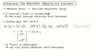 State variable control 30: Observer design, Part 2