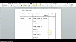 QDA Assignment Screencast Video Tutorial 11th April 2020 Class A and Class C 2017