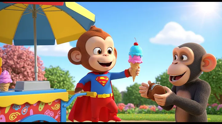 Ice Cream Showdown! Baby Monkey & Chimp Buddy Scoop, Smile & Sweeten the Day! 🍦🐒✨ | Monkey Babies