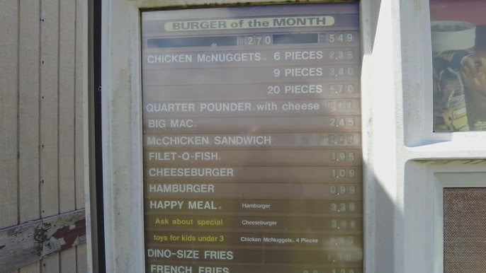 Abandoned Mcdonald S Displays Prices From 1994 In Alaska