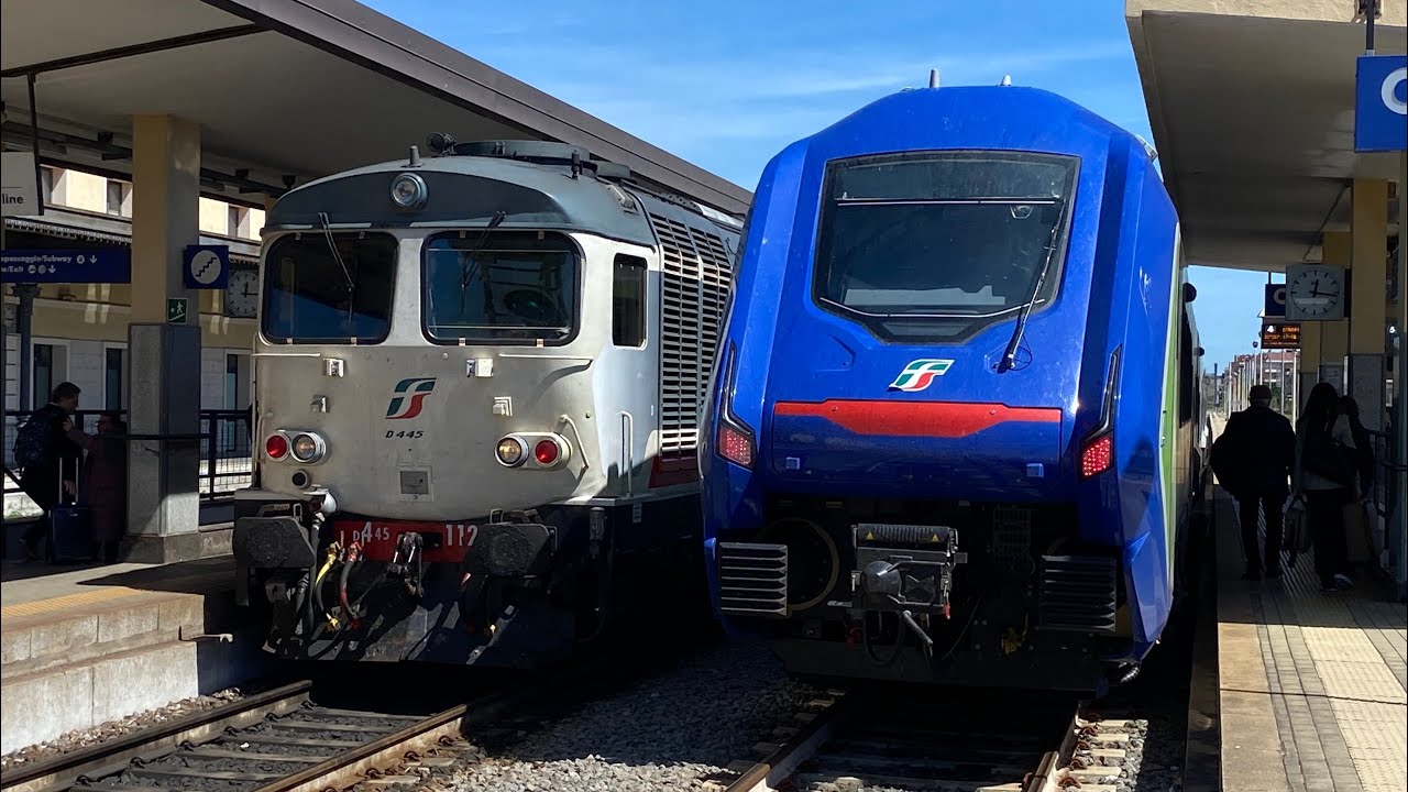 TRENI PASSEGGERI A CATANZARO LIDO: GLI ULTIMI VECCHI Intercity e regionali DIESEL!