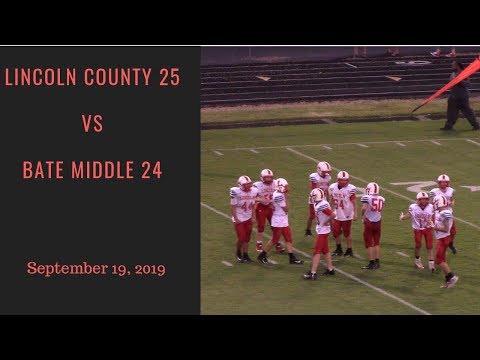 Lincoln County Middles School defeats Bate Middle School 25 - 24