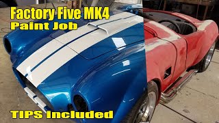 Paint job done on a  Factory Five MK4 Cobra replica