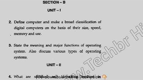 MBA 1st Sem Old Computer Application in Management Question Paper 2018