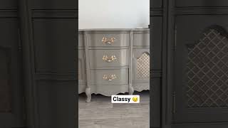 Old French Provincial dresser gets a makeover 😍 #diy #furnitureflip #shorts #dressermakeover