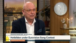 Så ser hotbilden ut mot Eurovision Song Contest | Nyhetsmorgon | TV4 &amp; TV4 Play
