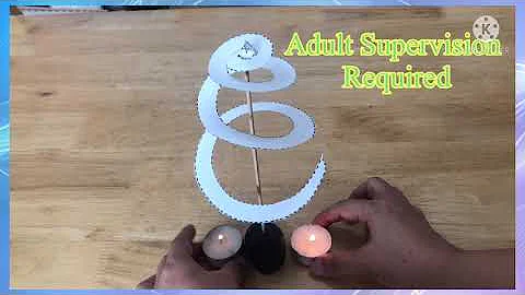 Convection Paper Spiral Science Experiment