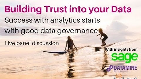 Building Trust into your Data