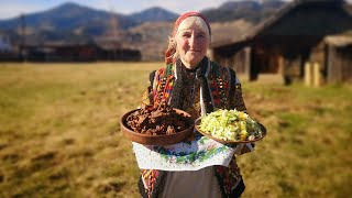 Life and Food of People in a Remote Mountain Village in Ukraine