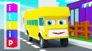 PILLI Song | BINGO Song | Wheels on the Bus | Nursery Rhymes & Bus Songs Collection Kids USA