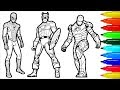 Spiderman Iron Man Captain America Wolverine Superman Coloring Pages | Superheros Coloring Pages