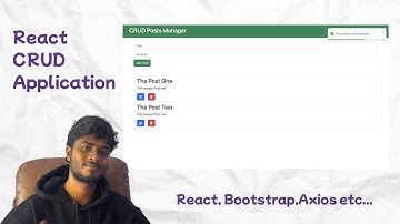 CRUD Posts Manager with React, Bootstrap, Axios & JSON Server | Full Tutorial