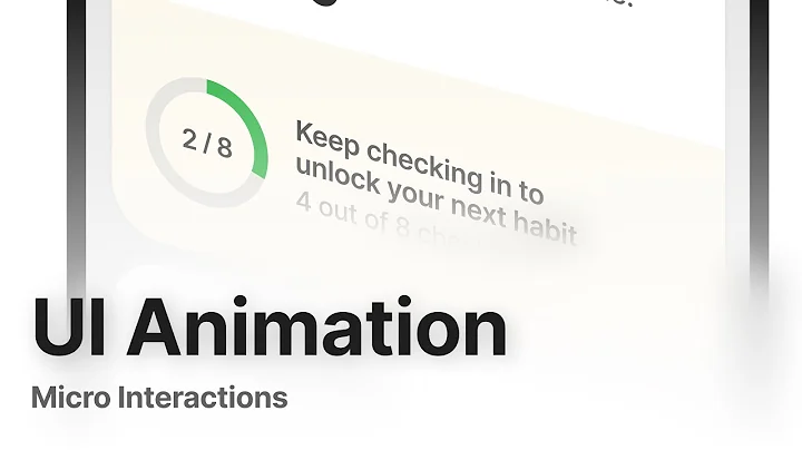 A Quick UI Animation and Micro Interaction - Closeups