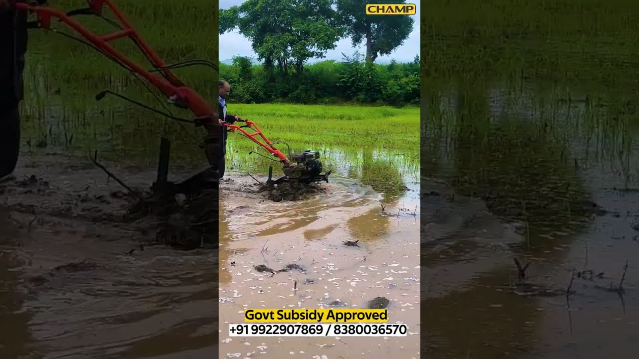 5HP POWER WEEDER CHAMP PTG500 | best power tiller for paddy cultivation