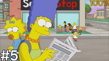 The Simpsons Game  Part 5 - Mob Rules 100% (All Collectibles And Cliches)