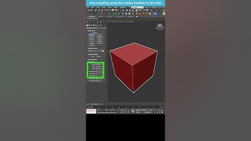 Quickly Model a Wireframe Cube in 3ds Max #shorts  #3dsmax #lattice
