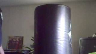 kick,punch,elbow upright bag drill
