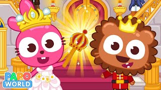 Best kids and girls app to pretend play house with princess in Papo Town castle screenshot 2