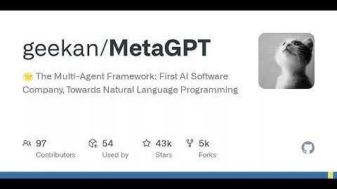 GitHub - geekan/MetaGPT: 🌟 The Multi-Agent Framework: First AI Software Company, Towards Natural...