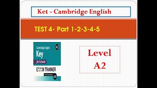 Test 4 - Ket English- A 2- Cambridge