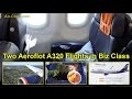 Aeroflot A320 Business Class XXL: 2 MAGIC flights to Rostov-on-Don! [AirClips full flight series]
