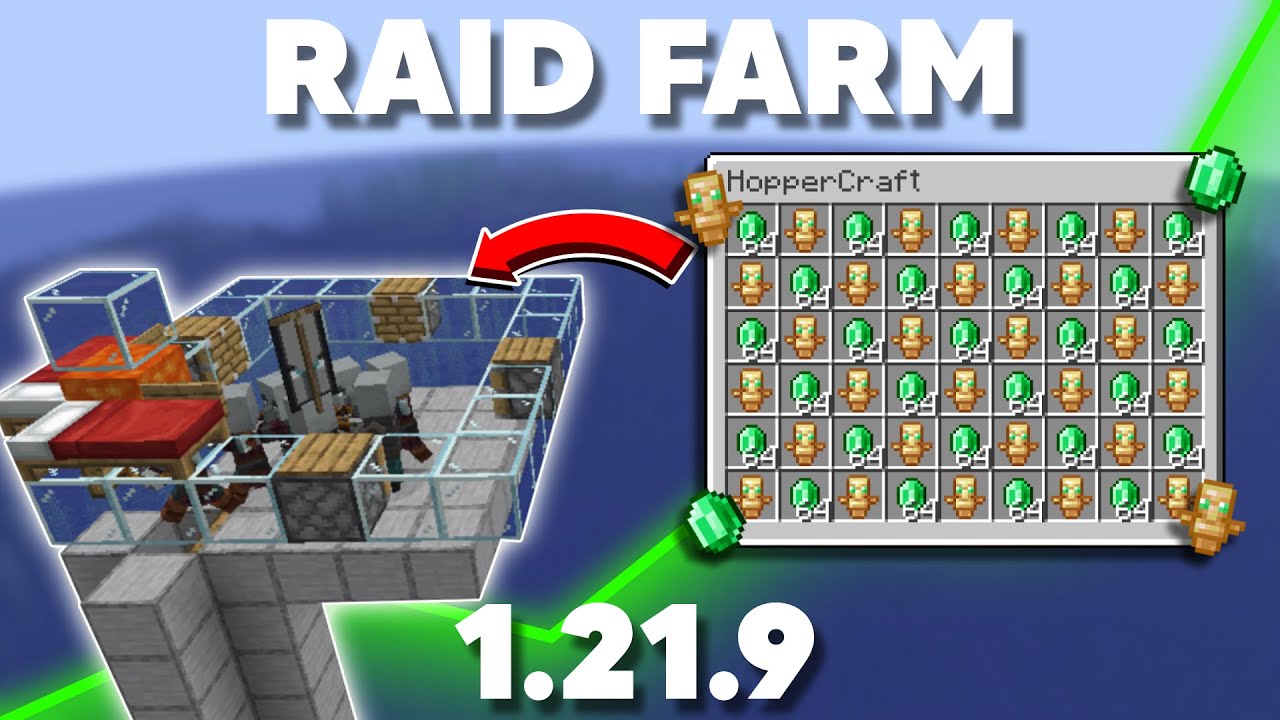 [SIMPLE] Minecraft 1.21.8 Easy Raid Farm - YouTube