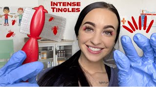 [ASMR] School Nurse Lice Check & Treatment (Overlay Tingly Sounds)