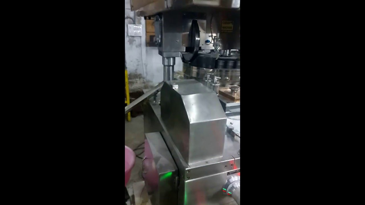 Tablet Press 27 STN - B4 Double Rotary Tablet Compression Machine - YouTube