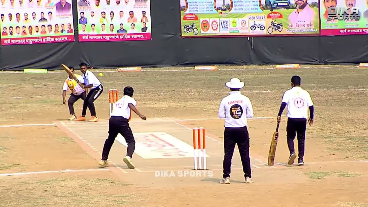 AMAZING MAIDEN OVER BY MR. AAJINKYA || PANDVAAS 11 CHANDANSAAR Vs BADAAM 11 CHANDANSAAR || विजय मामा