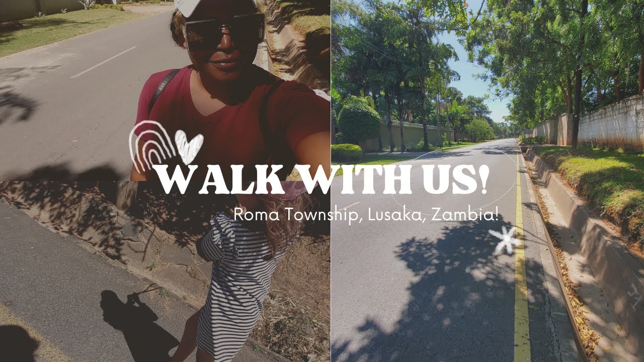 Walking around Roman Residential area in Lusaka Zambia With a 4 year
