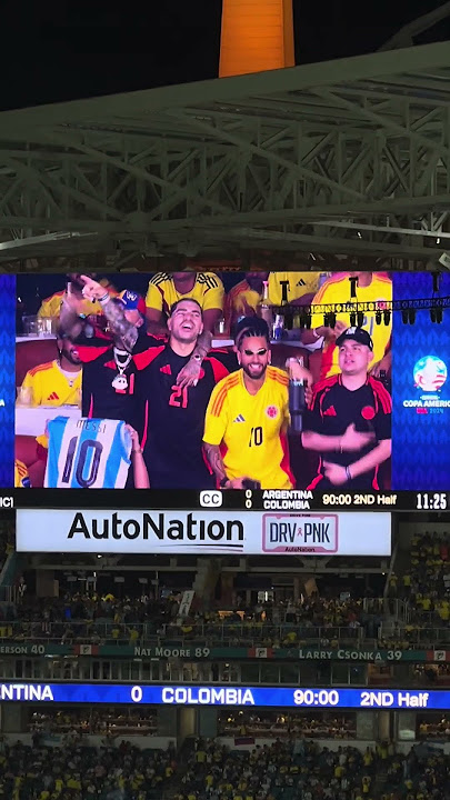 Karol G, Feid, Ryan Castro, Blessd y Maluma en la final de la Copa América 2024 🫶🏻🩵