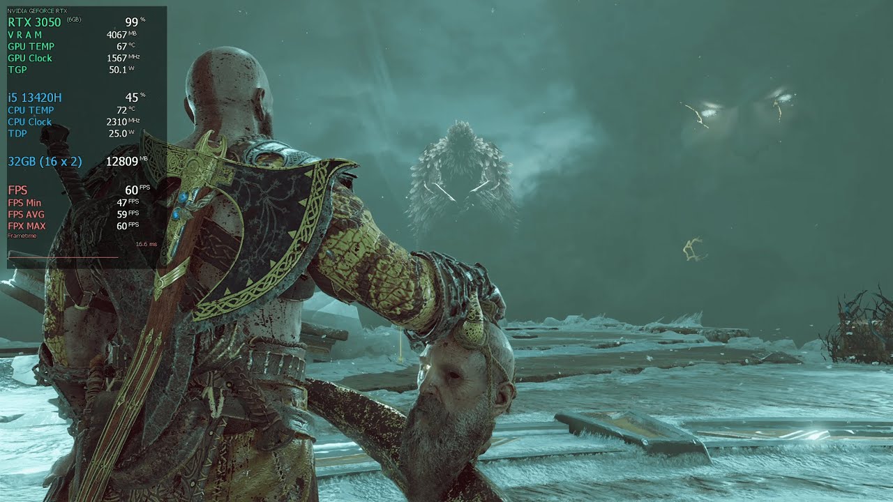 Can RTX 3050 6GB Laptop Run God of War (2018) Smooth 60FPS? | HP Victus 15