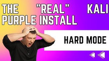 (Series) Kali Purple Linux Hard Mode Install - Kali Pearly Install