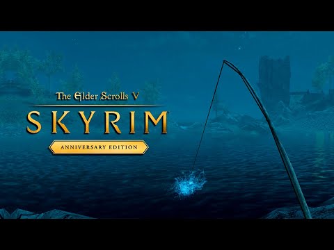 Видео: Skyrim AE - Легенда, Выживание и Лучник! 43 Рыбалка и Капюшон Серого Лиса.