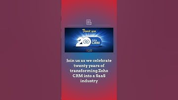 Zoho CRM is 20