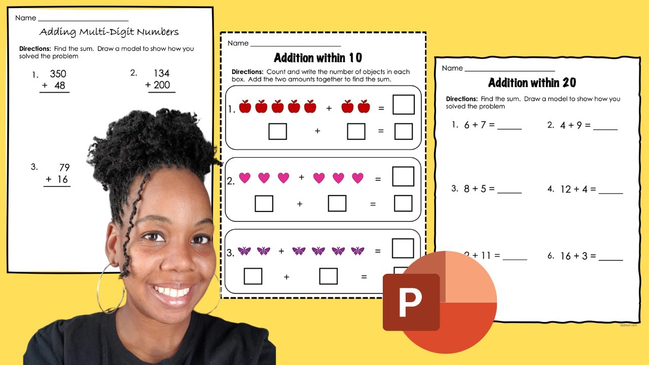 How to Make Addition Worksheets | Elementary Math Resources - YouTube