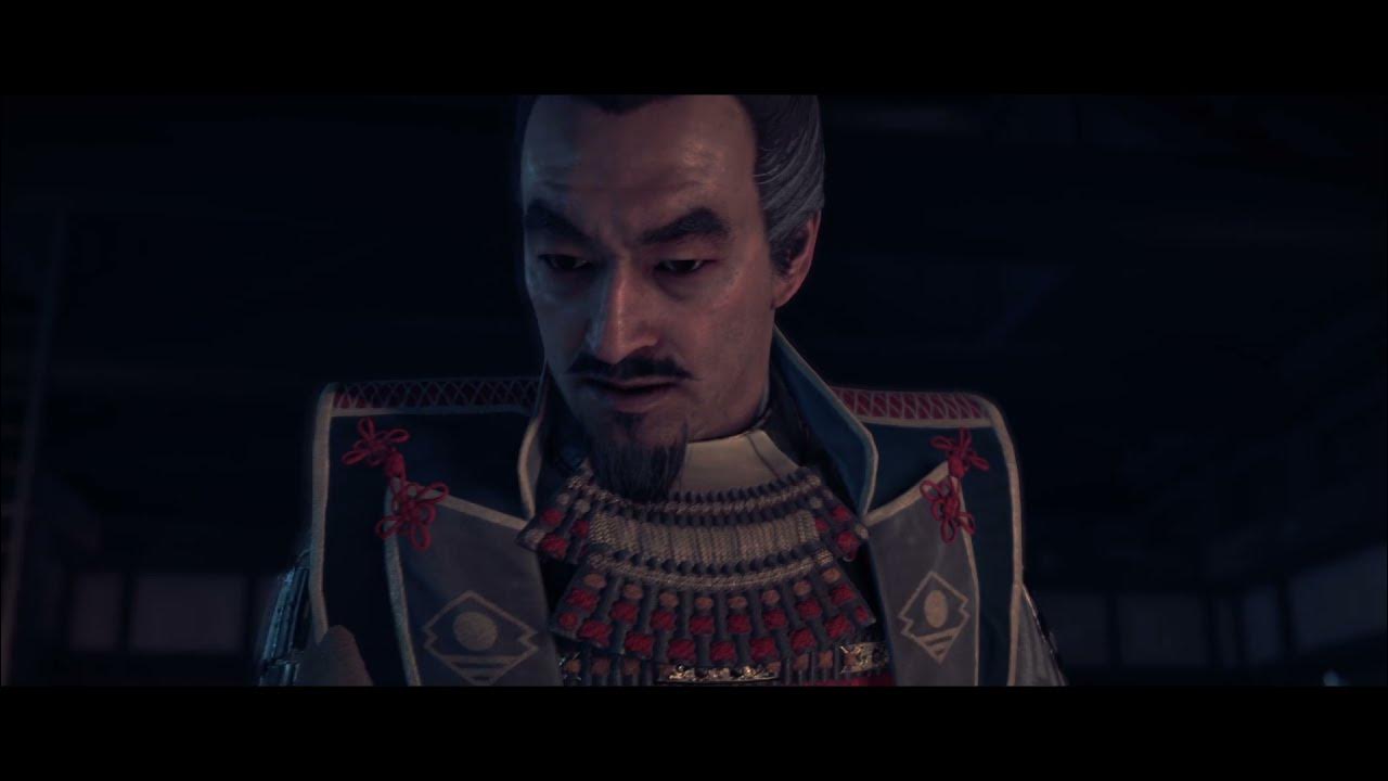 Lord Shimura reads Jin's message Ghost of Tsushima [Japanese] lip