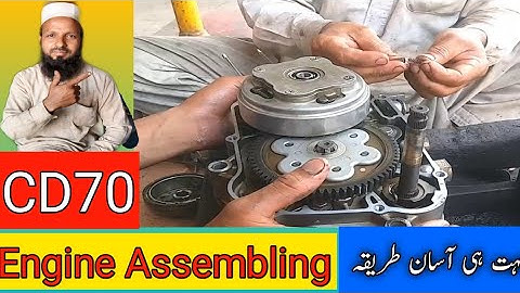 CD70 Engine assembling/ How to assemble engine Honda70/engine fitting complete details Honda CD70